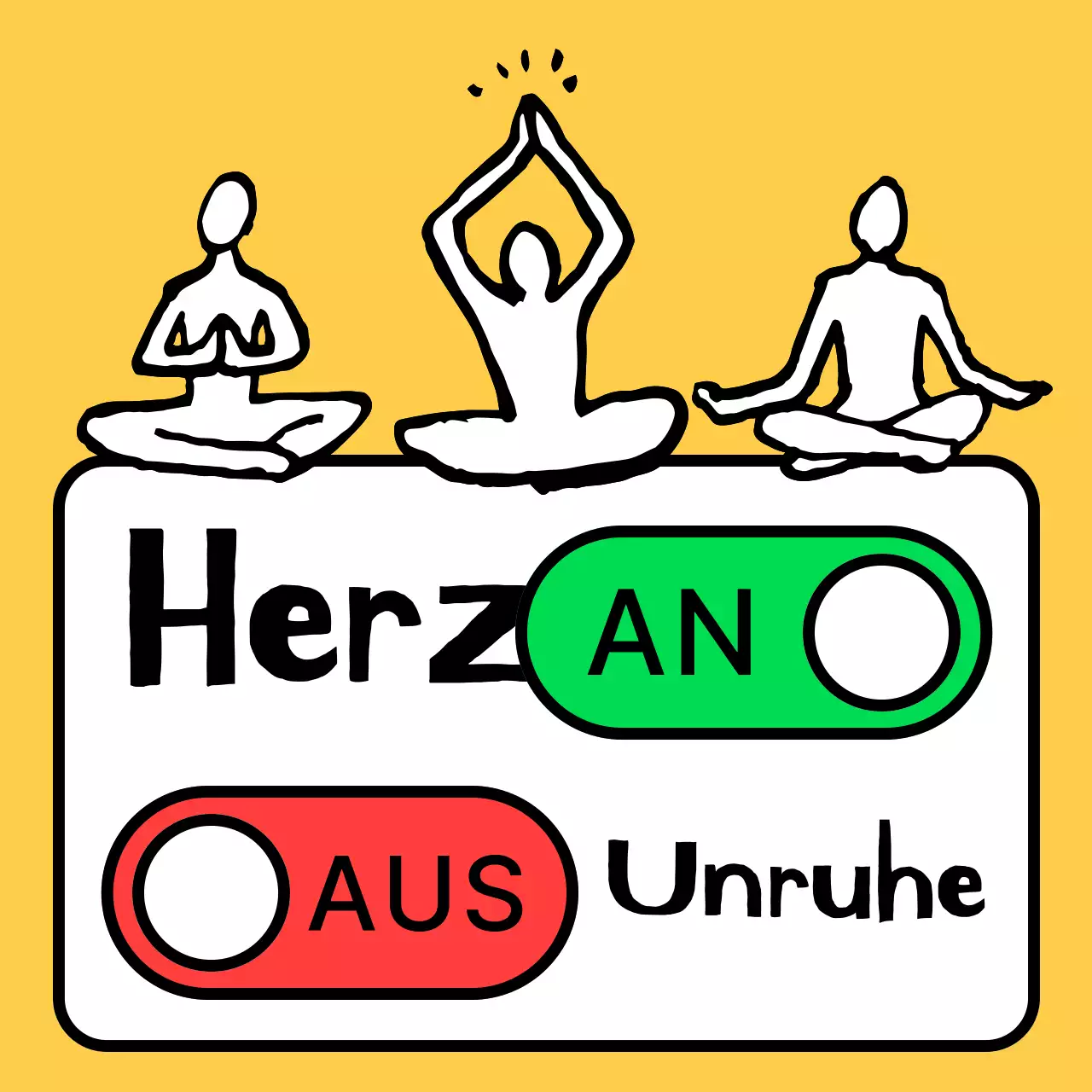 Gelber einfacher Meditationsleitfaden