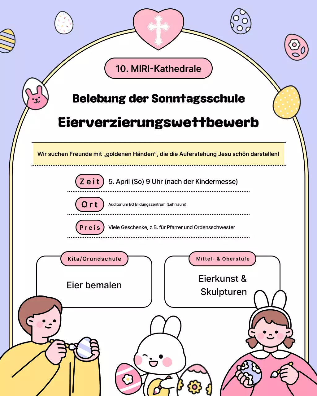 Ankündigung des Yeonbora-Ostereier-Dekorationswettbewerbs