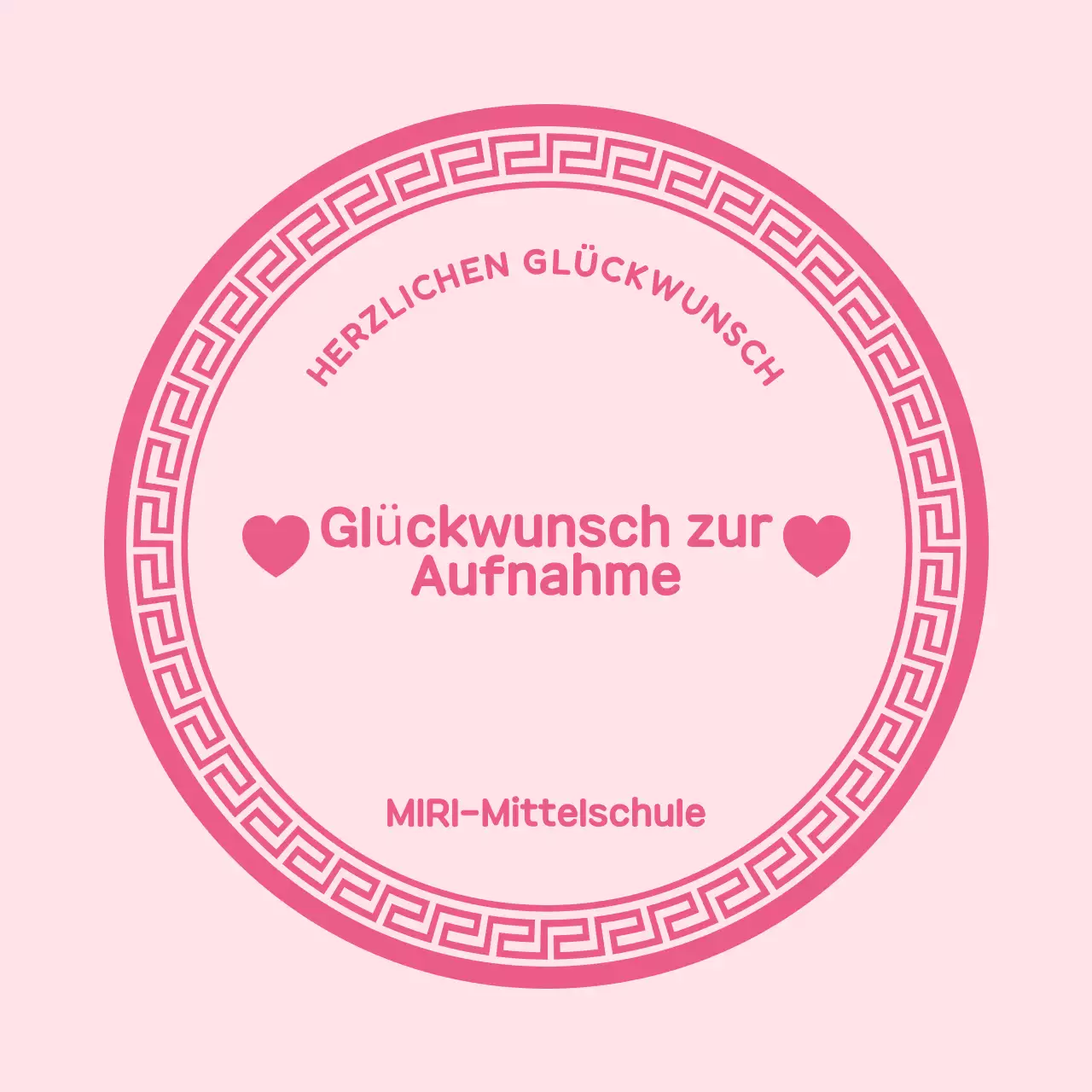 Herzlichen Glückwunsch zur Aufnahme des rosafarbenen Babys!