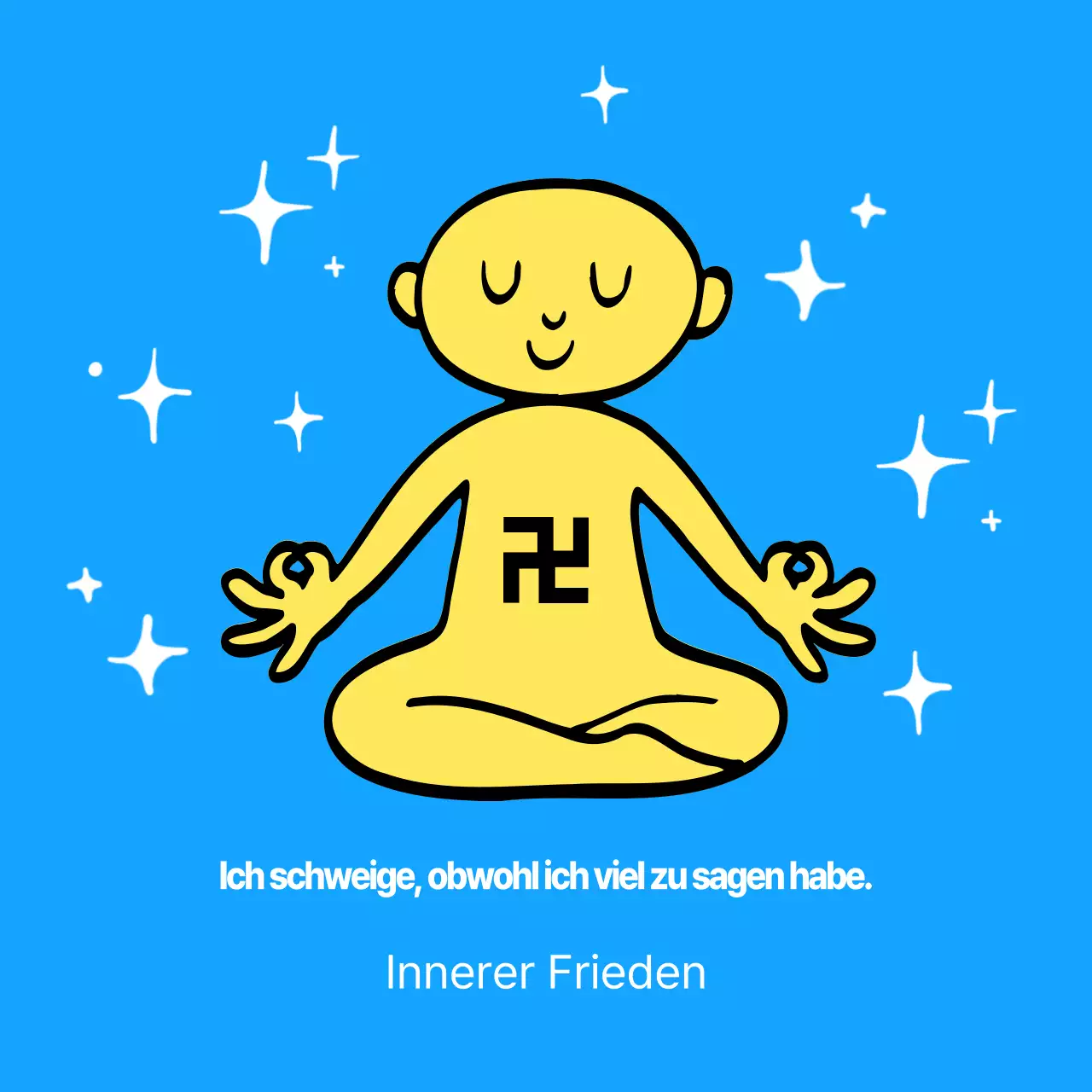 Gelber einfacher Meditationsleitfaden