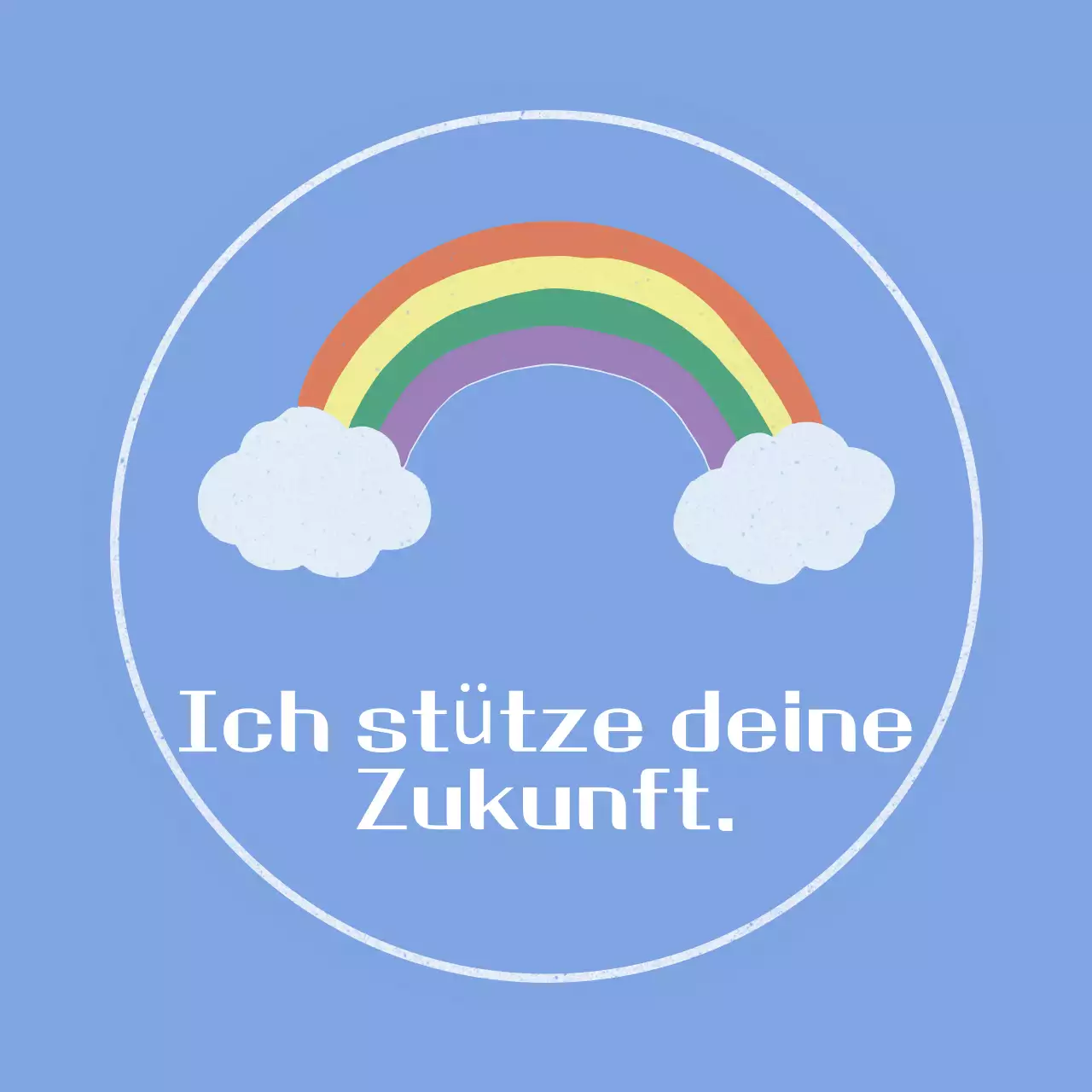 Blue Simple Cheer Message Promotion