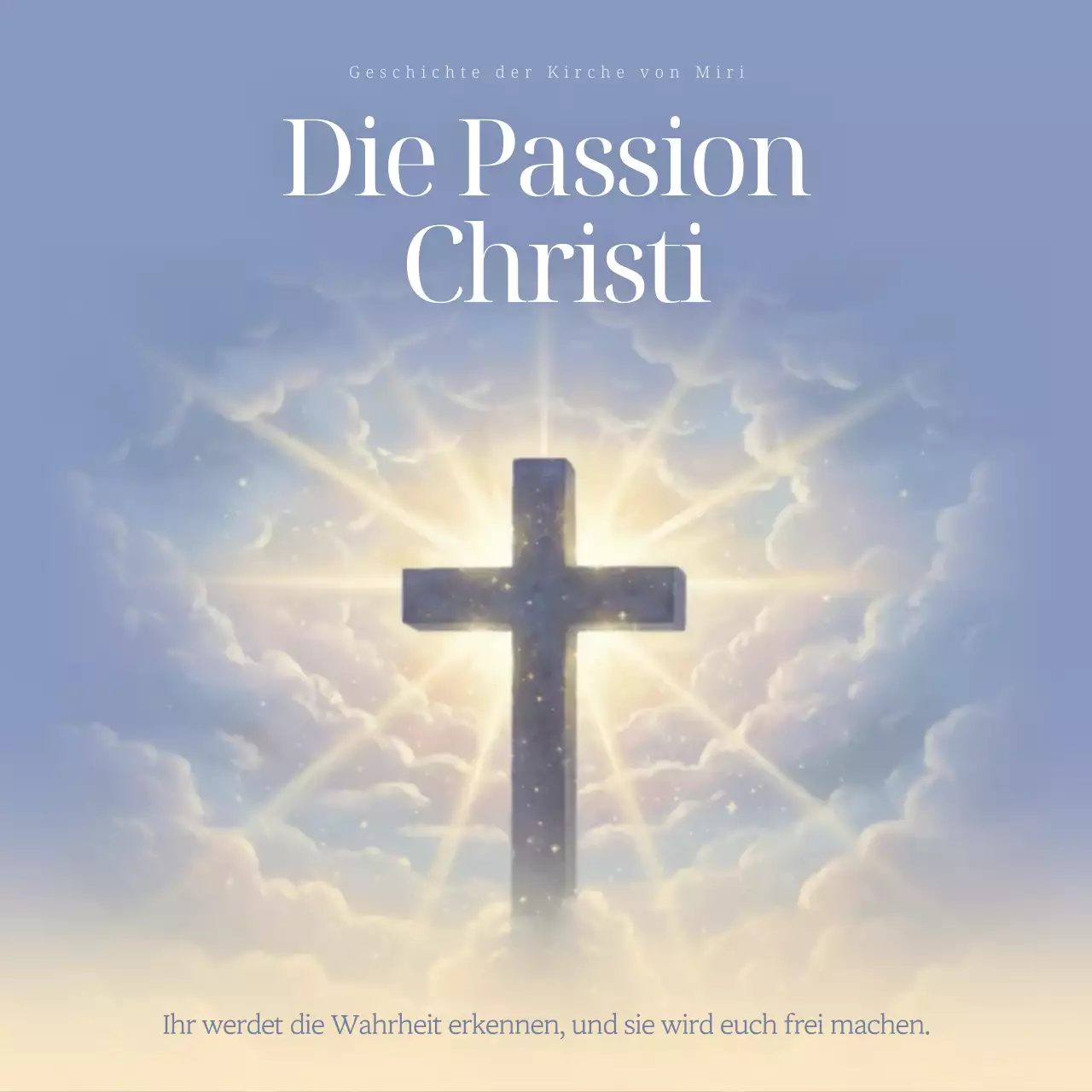 Sky Blue Clean Christian Faith Guide