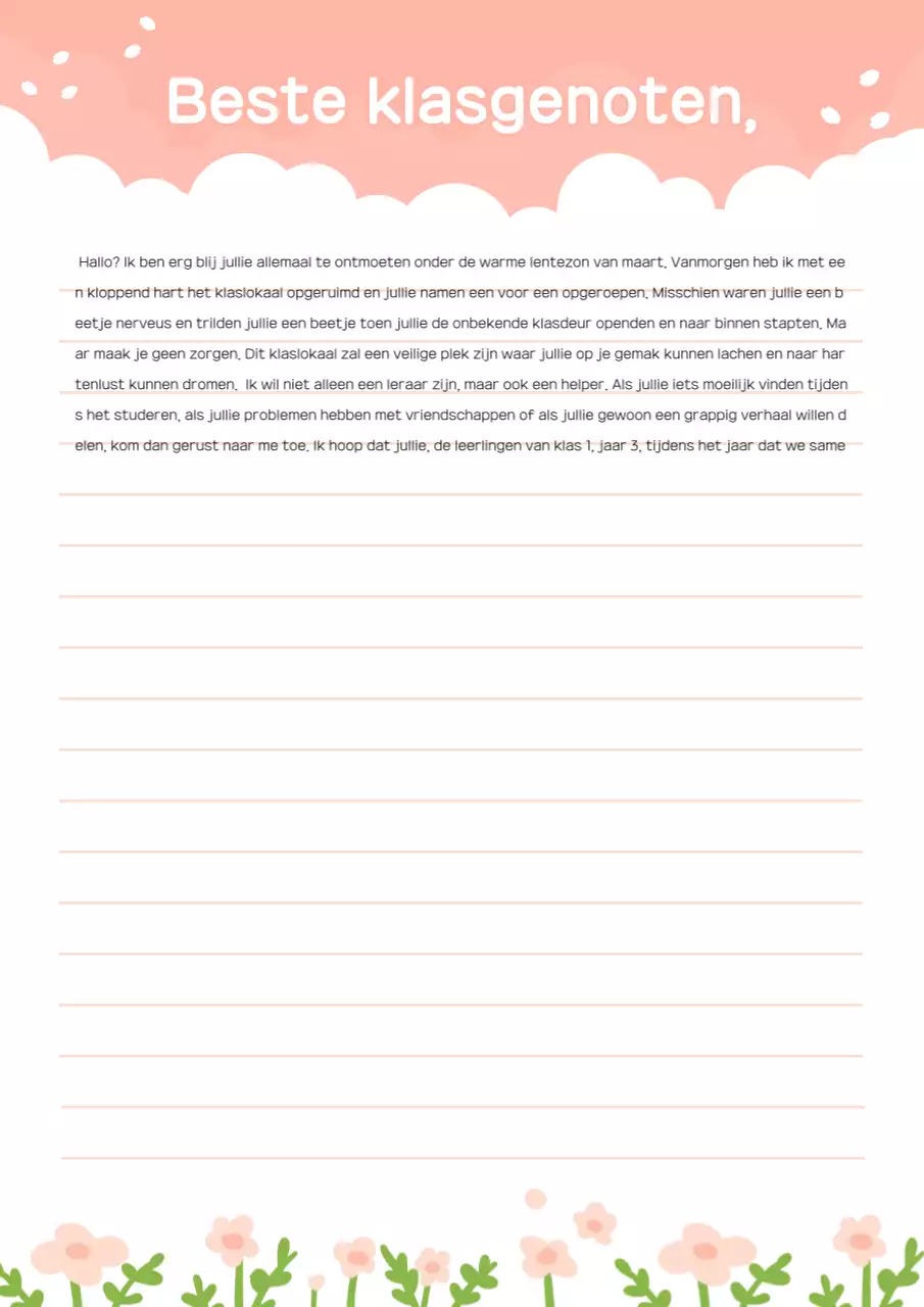 Roze eenvoudige schoollevengids