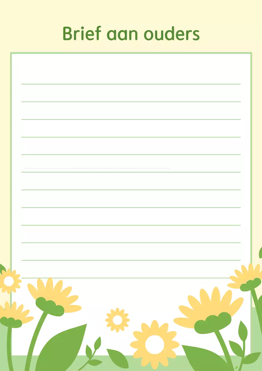 Gele Nette Ouderbrief