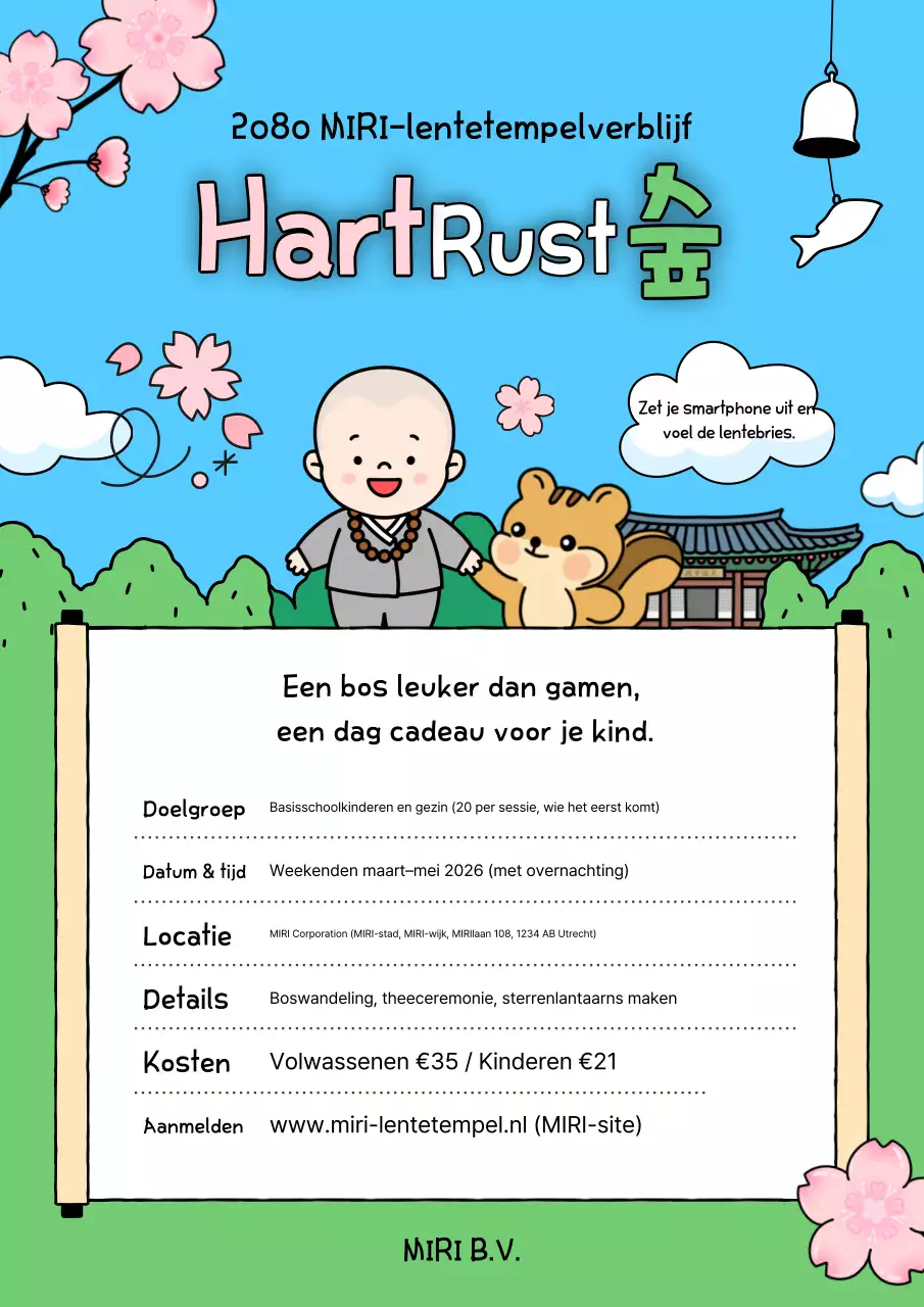 Gids voor een verblijf in een Sky Blue Clean Forest tempel