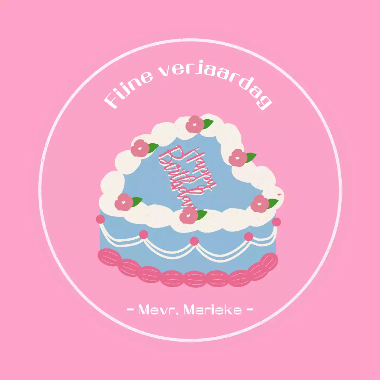 Roze en schattig verjaardagsfeest