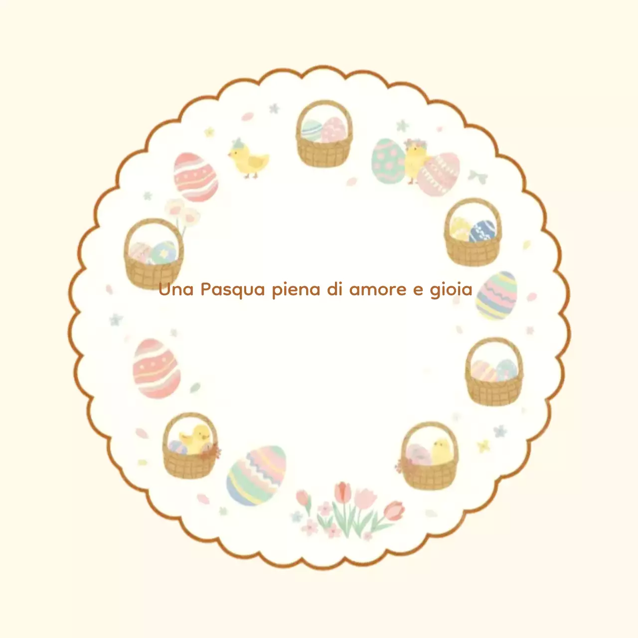 Guida alla festa di Pasqua del bambino beige