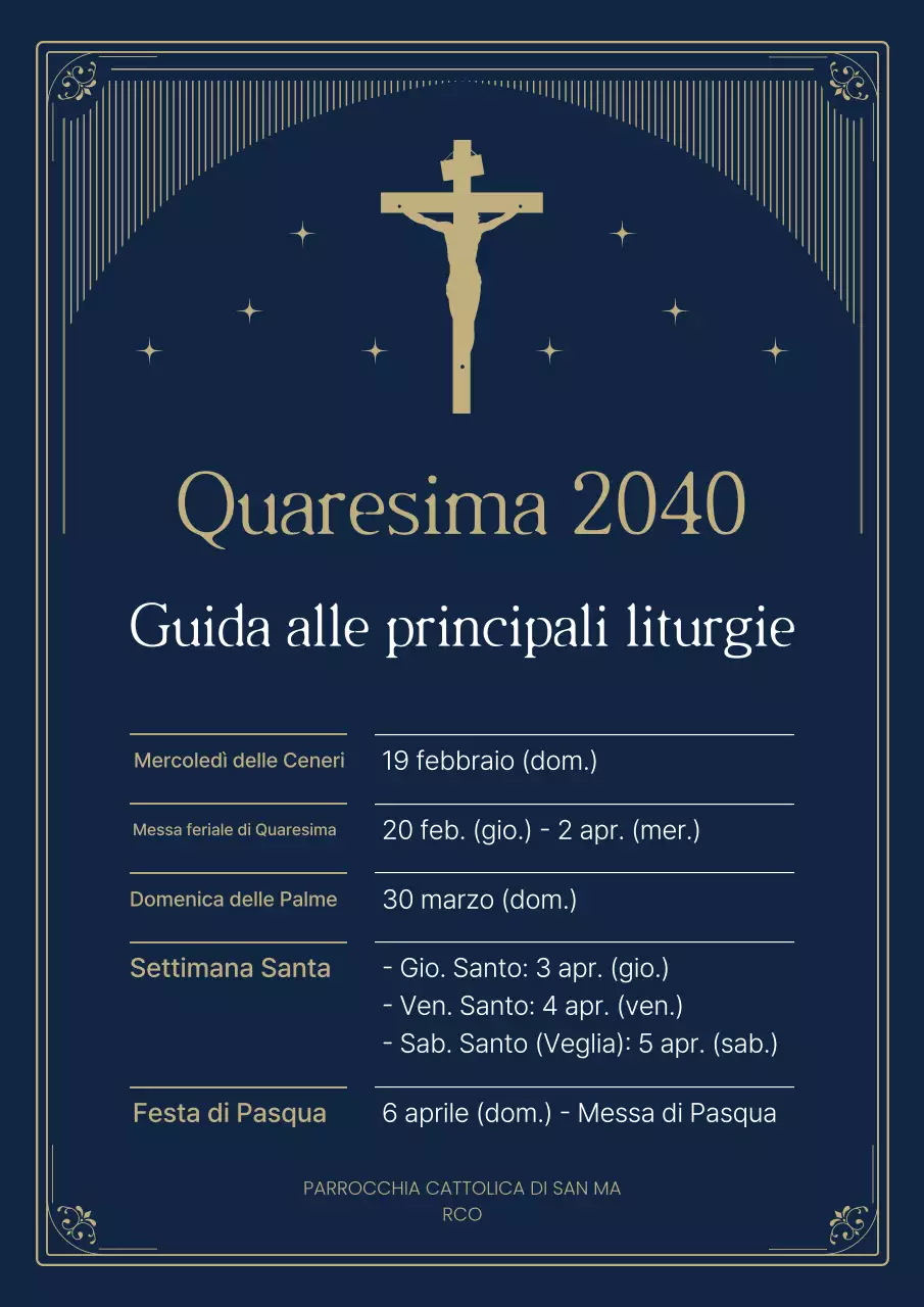 Guida Classica Blu per la Quaresima