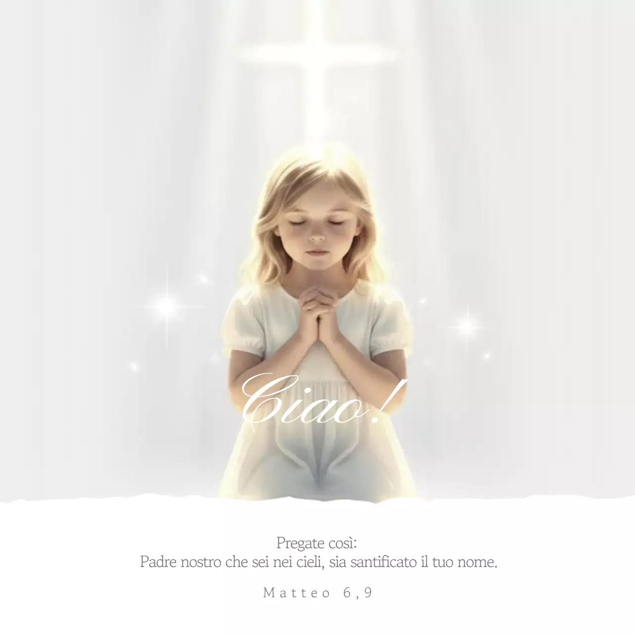 Guida alla preghiera bianca e pulita