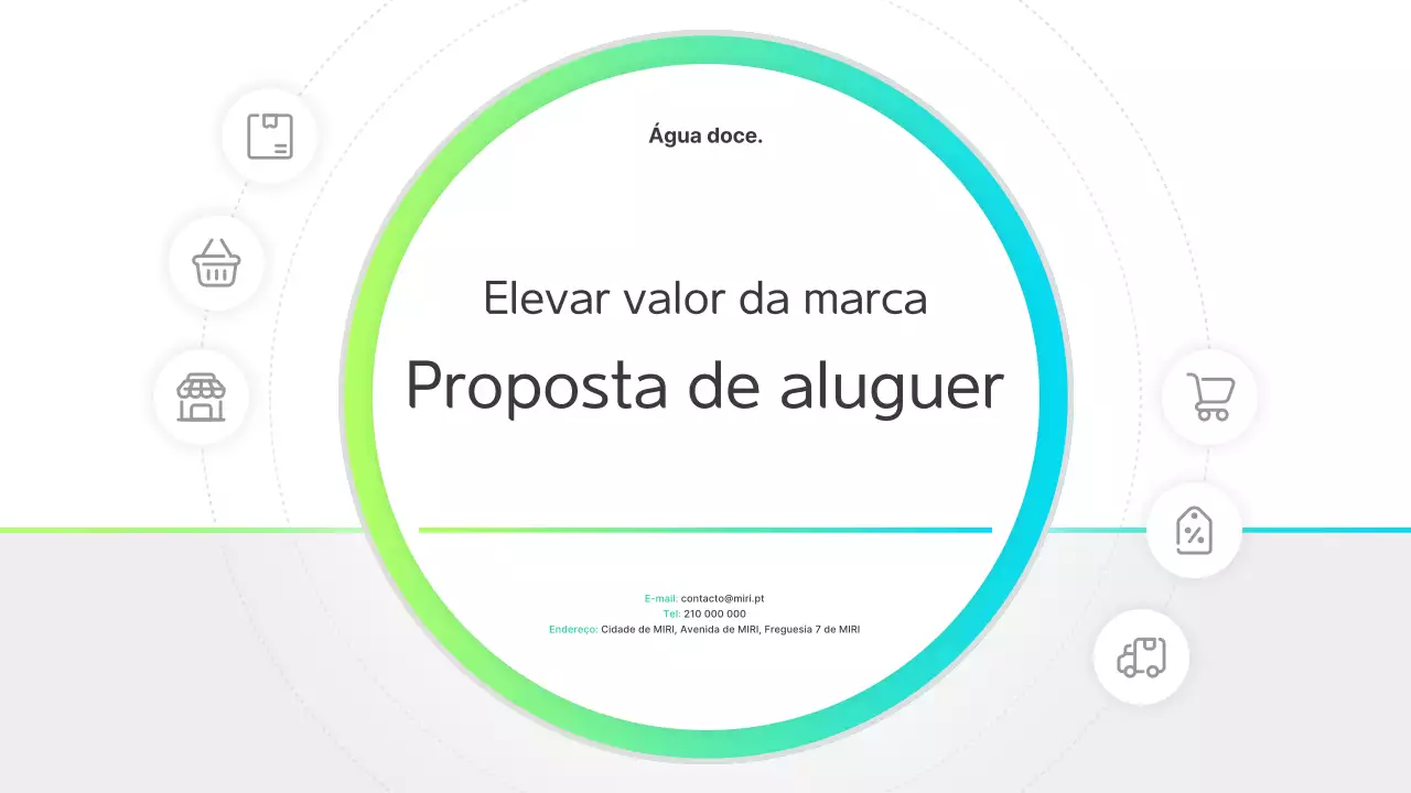 Proposta de Loja Minimalista Verde