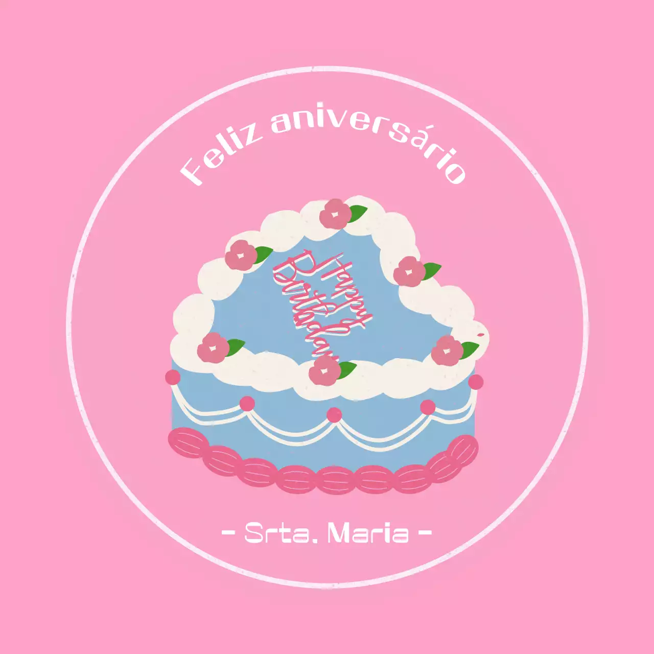 Festa de aniversário rosa e fofa