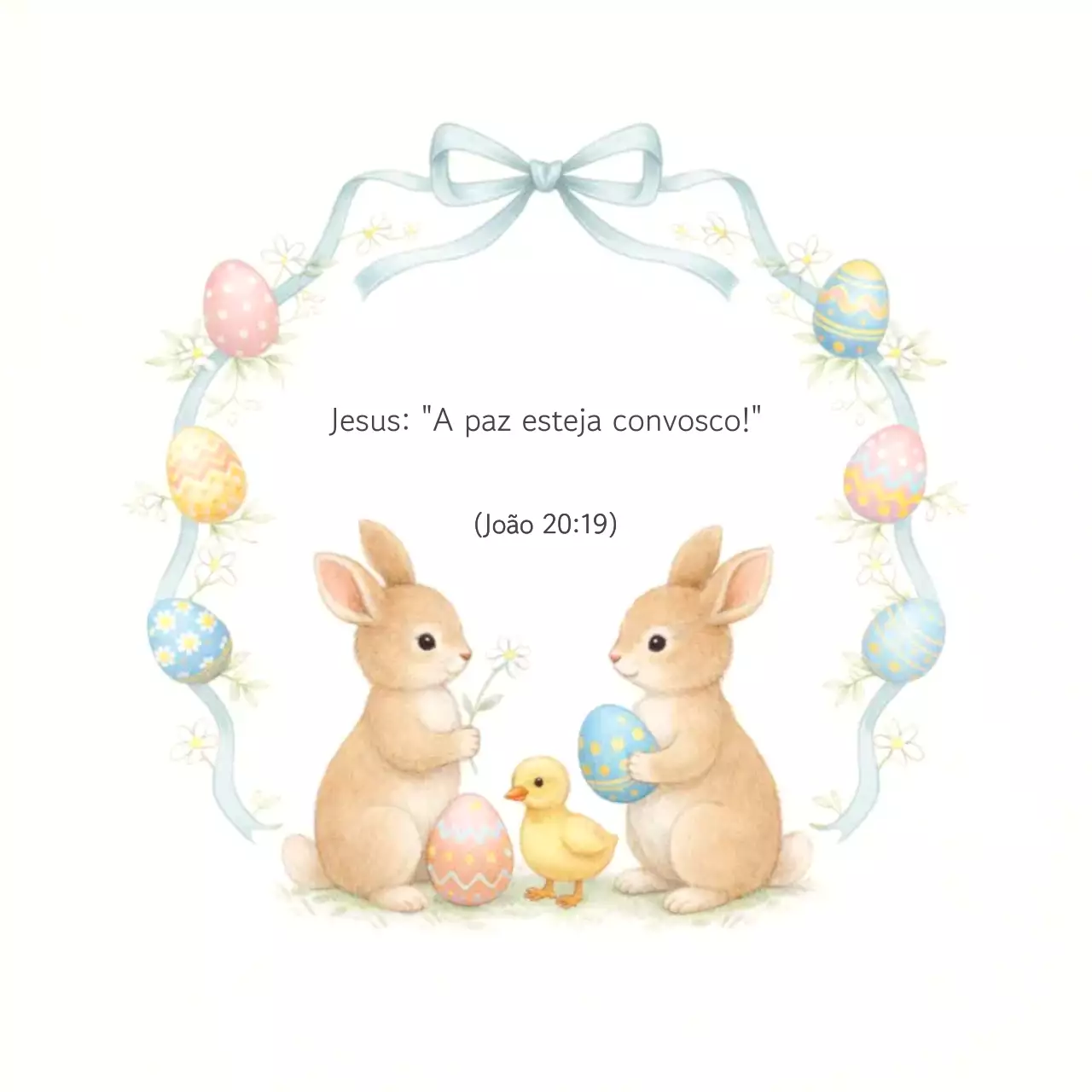 Um guia de Páscoa fofo e leve.