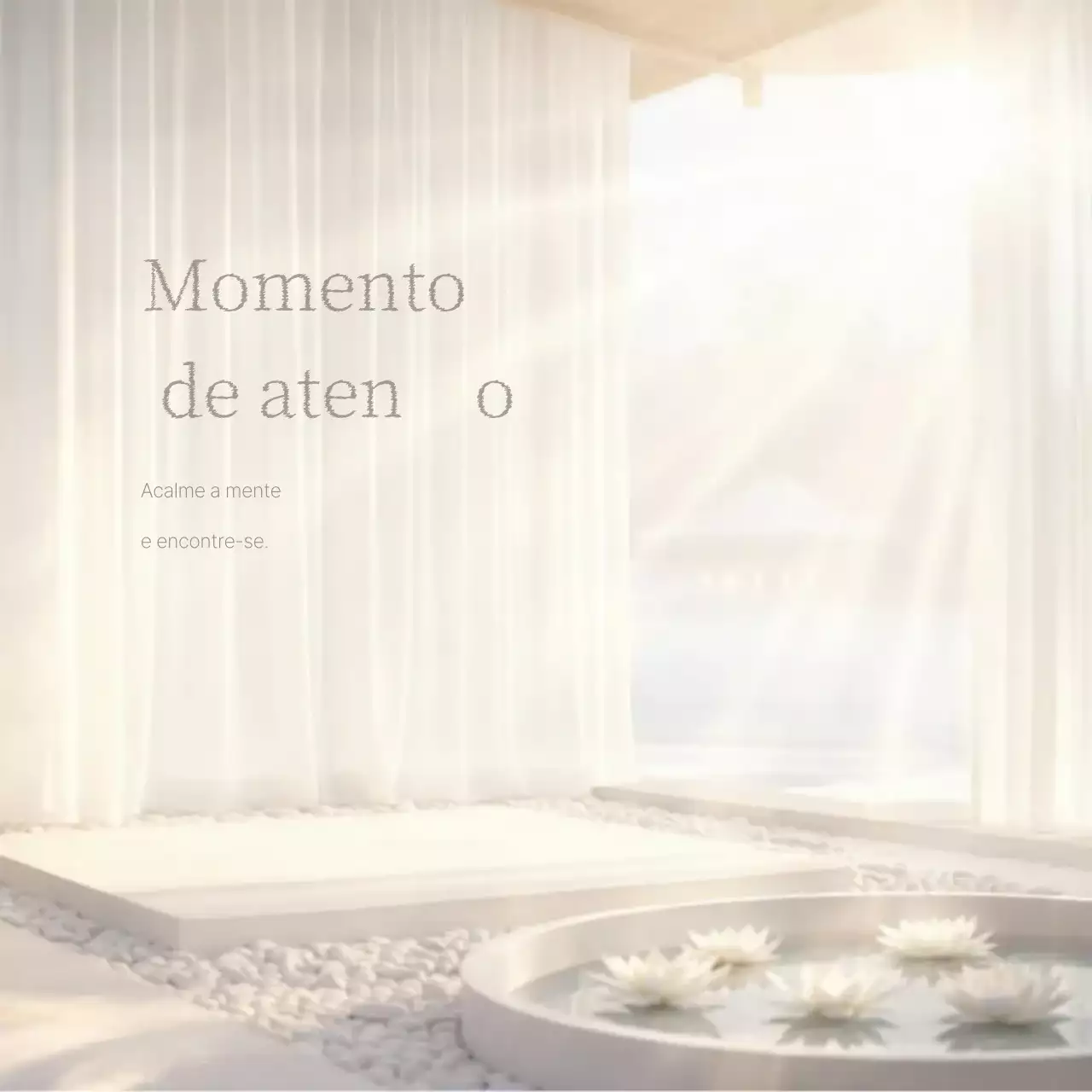 Guia de Meditação Minimalista em Marfim