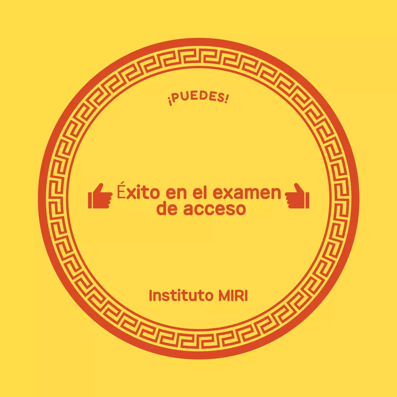 Prueba de capacidad académica universitaria simple amarilla