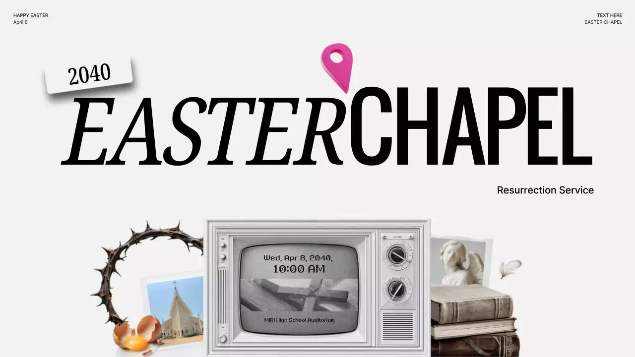 Panduan Ibadah Syukur Kebangkitan Sederhana Berwarna Merah Muda