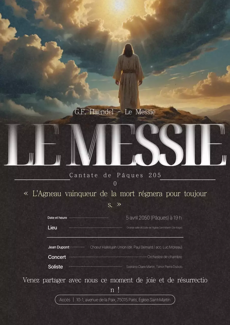 Guide des événements de Pâques classique jaune