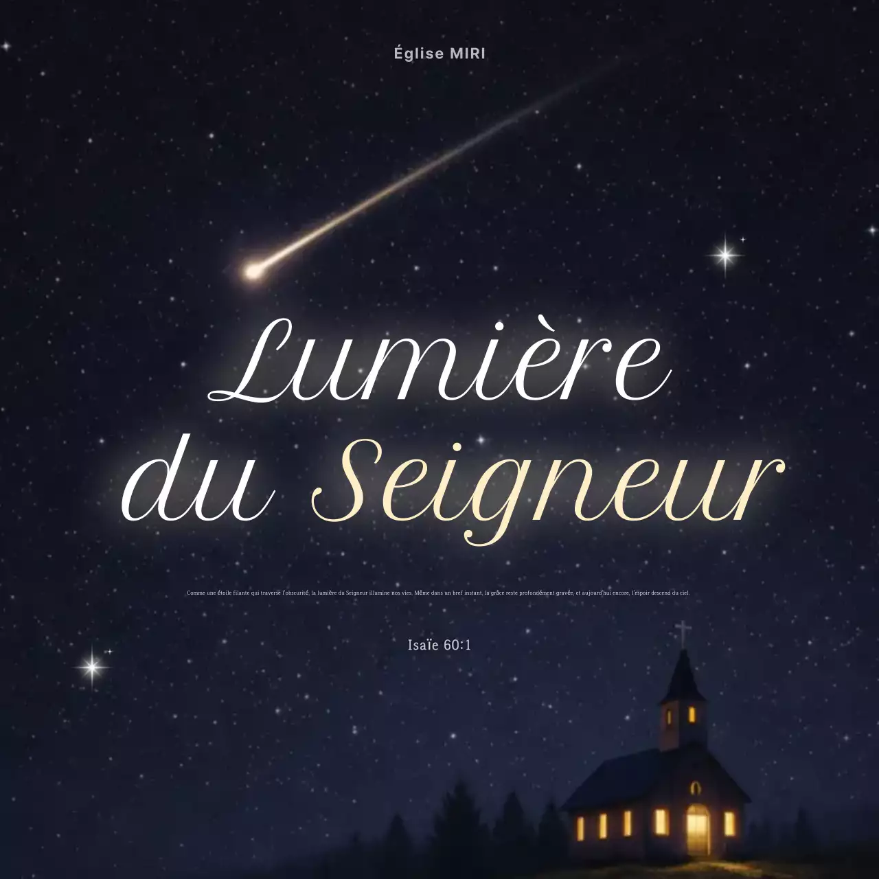 Événement de l'église Black Simple