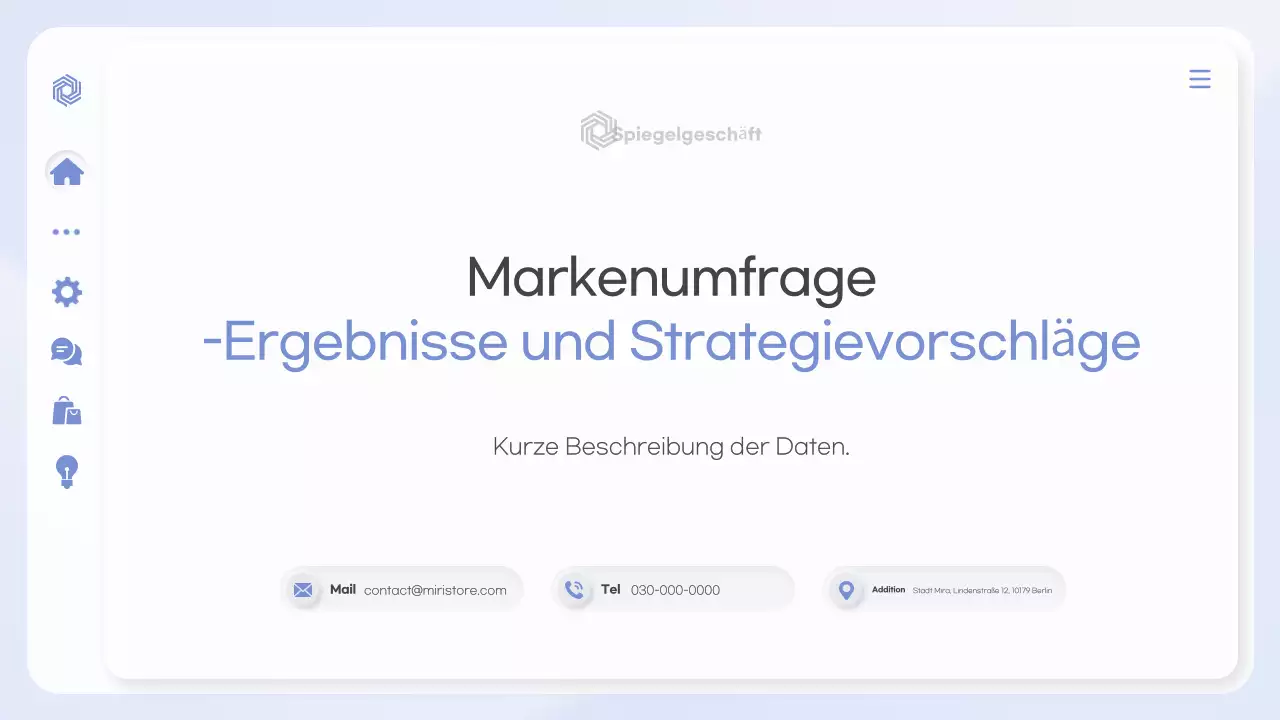 Blue Clean Markenumfrageleitfaden