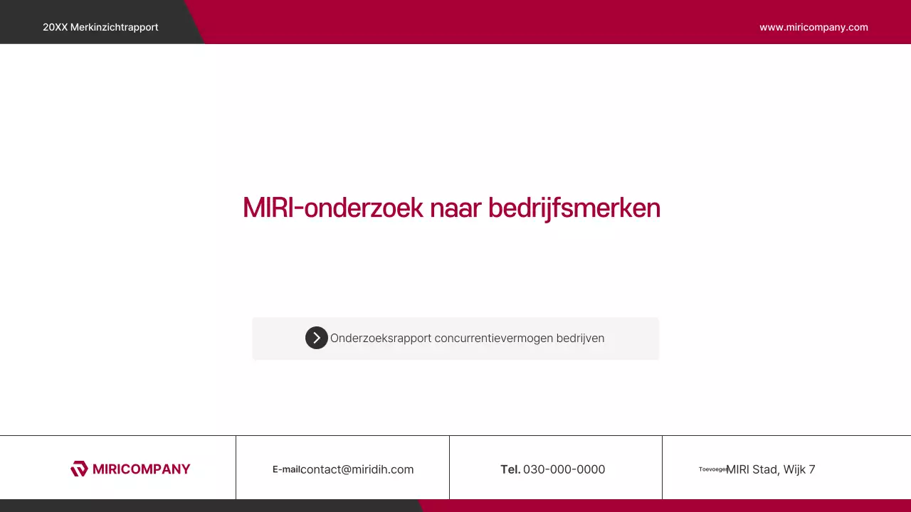 Rapport over het onderzoek naar het moderne merk Red