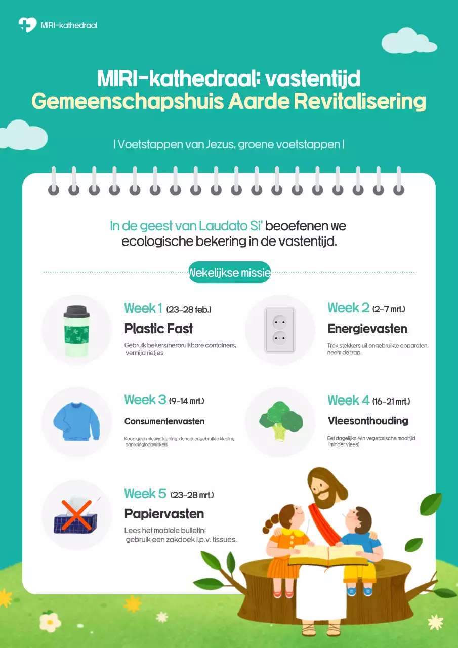 Groene en schone milieubeschermingscampagne