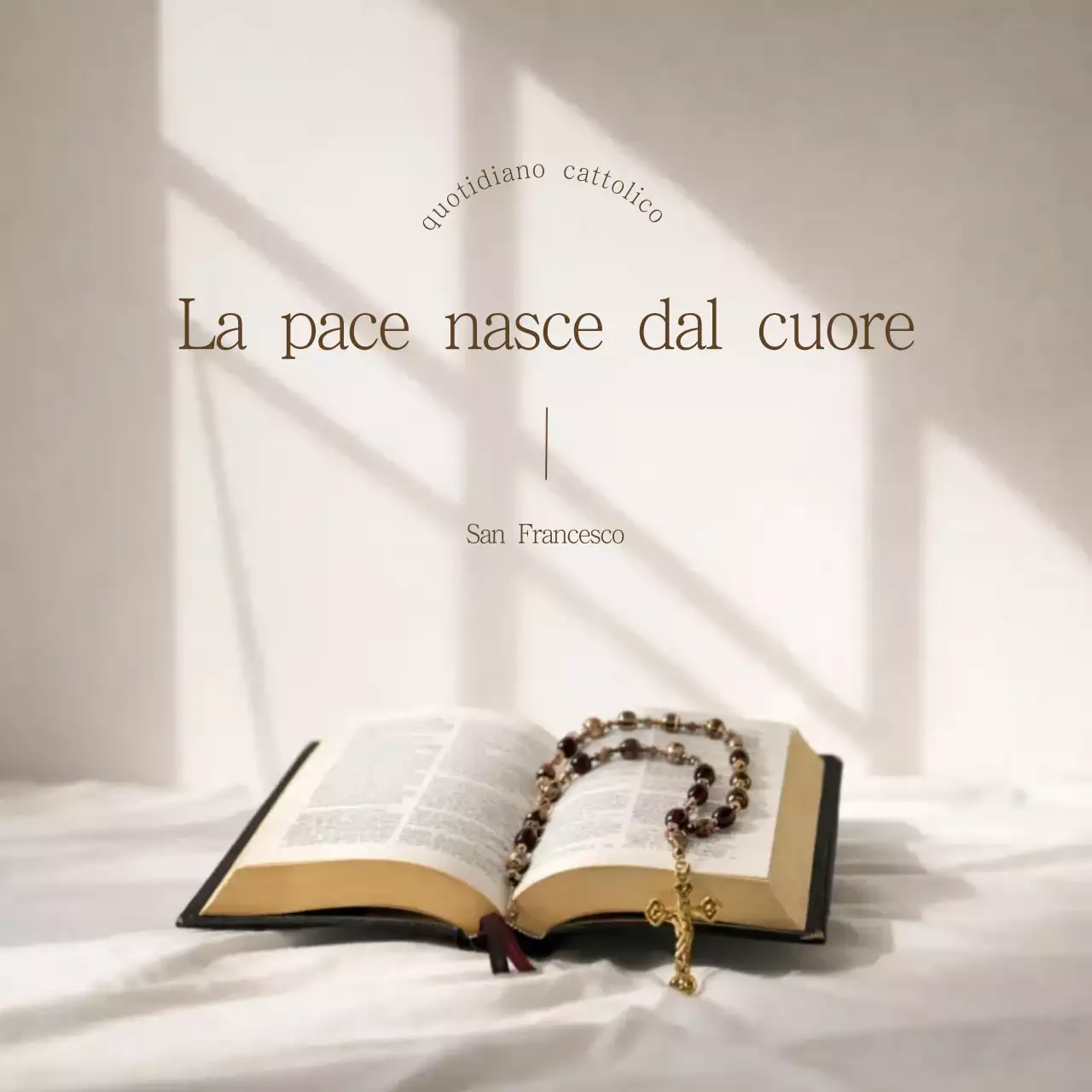 Citazioni religiose semplici beige