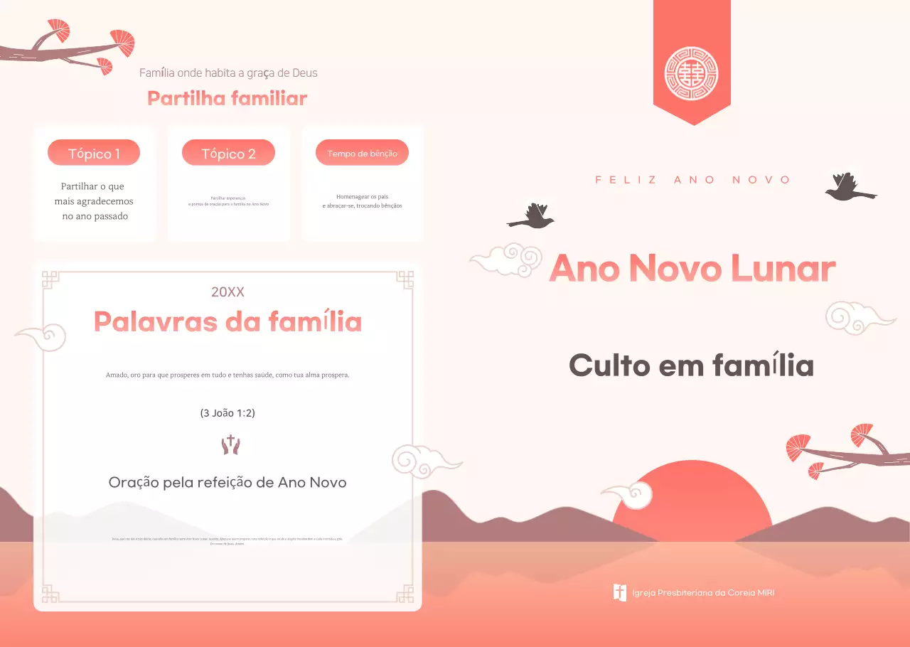 Guia simples e rosa para o culto familiar do Ano Novo Lunar