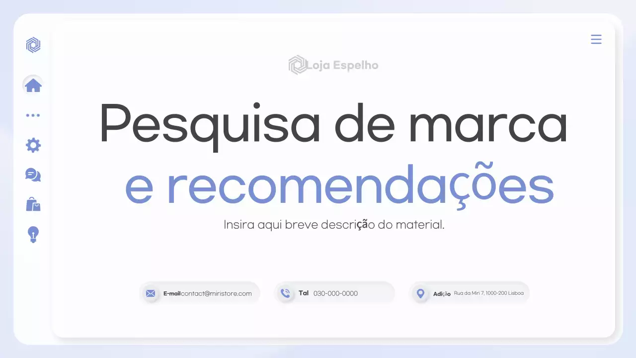Guia de pesquisa de marca Blue Clean