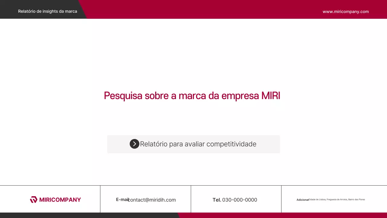 Relatório de pesquisa da marca Red Modern