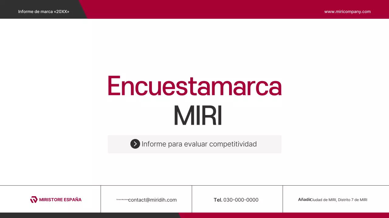 Informe de la encuesta de la marca Red Modern