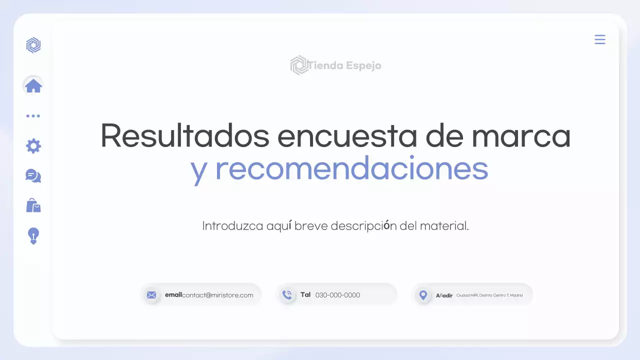 Guía de encuesta de la marca Blue Clean