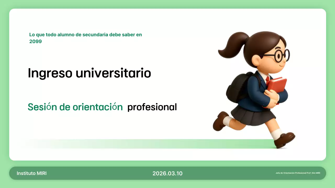 Información sobre la sesión informativa sobre carreras profesionales para el ingreso a Yeondu Simple College