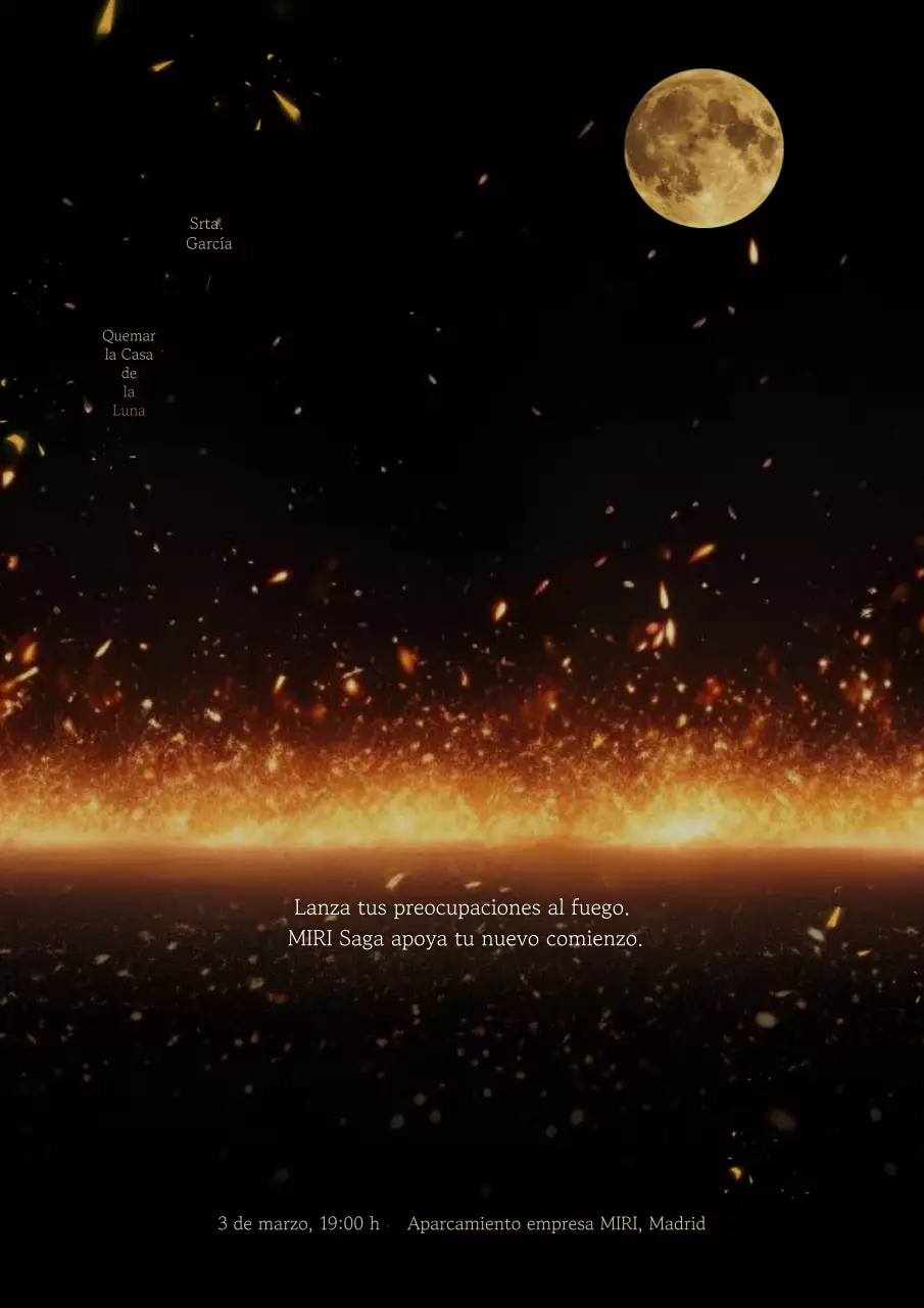 Evento de quema de la Casa Lunar Mirissa Premium Negra