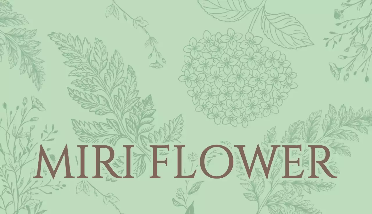 초록 심플 플라워 홍보