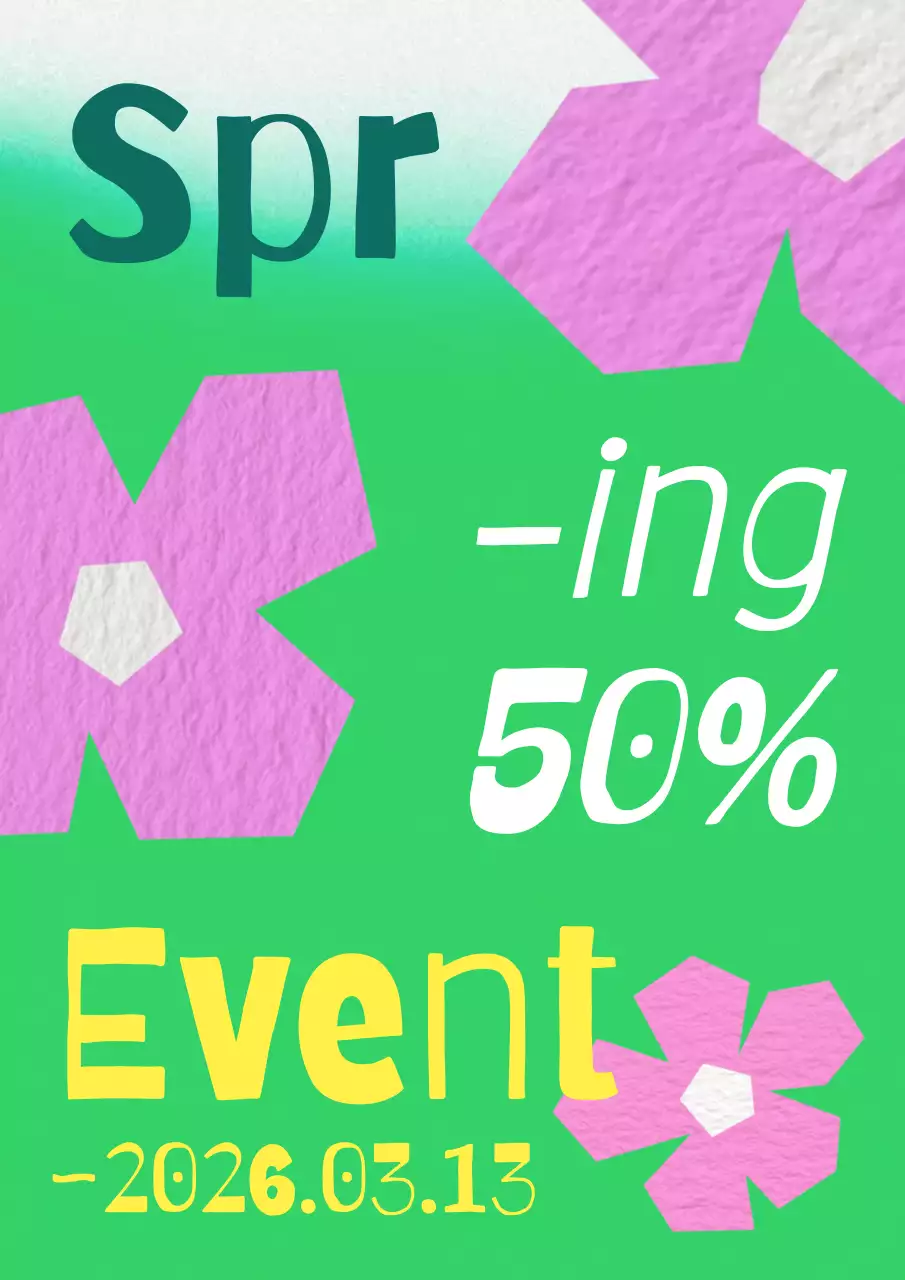 green modern seasonal sale announcement