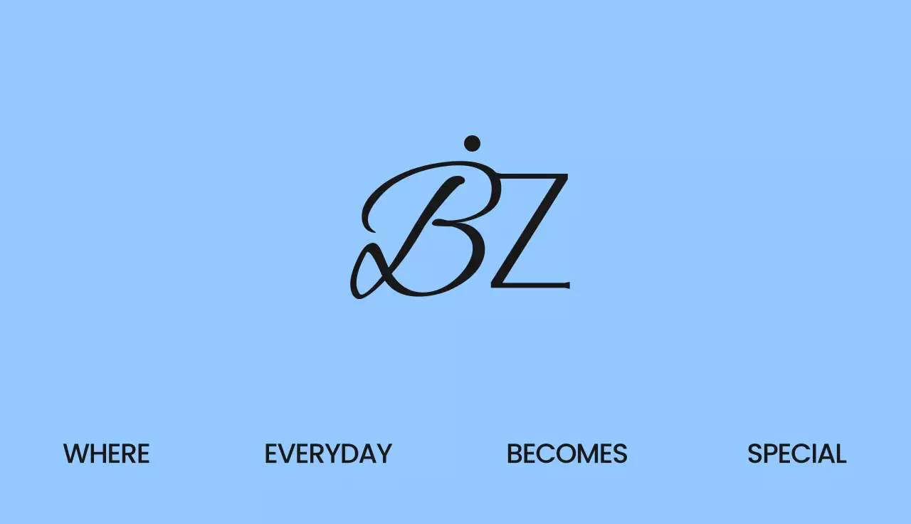 하늘색 깔끔 쇼핑몰 명함