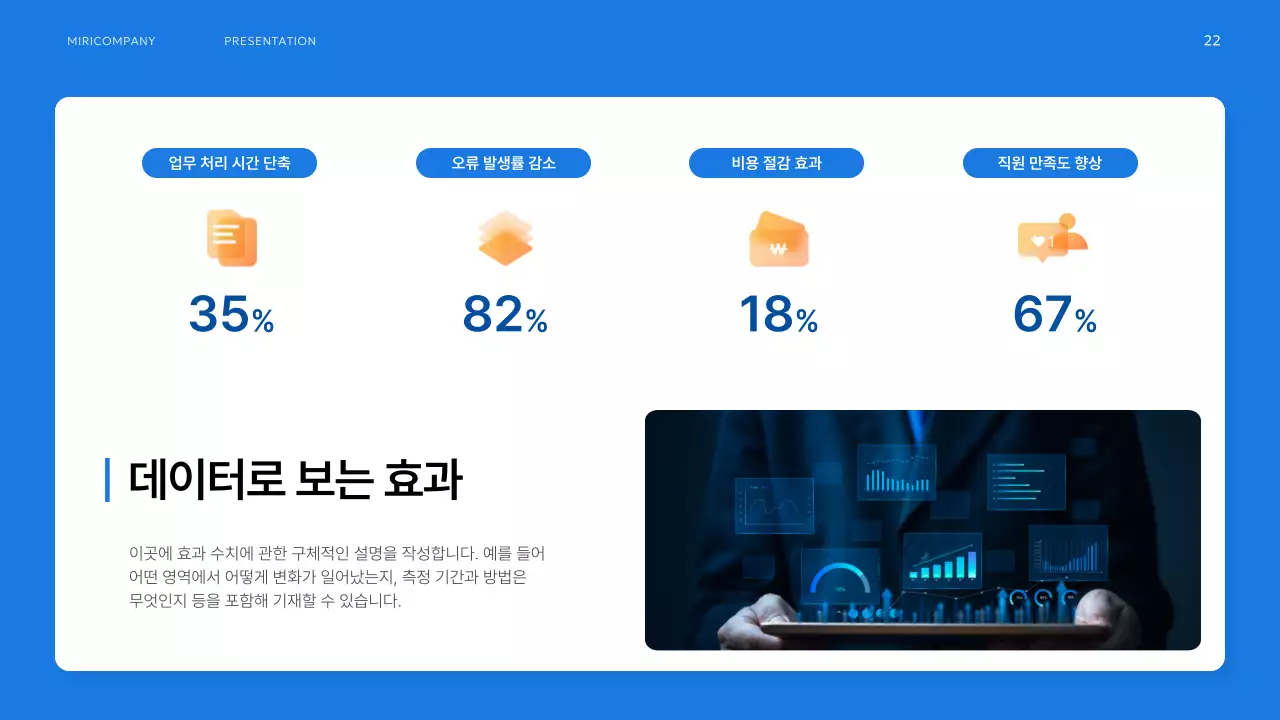 파랑 모던 업무 프로세스 기획서