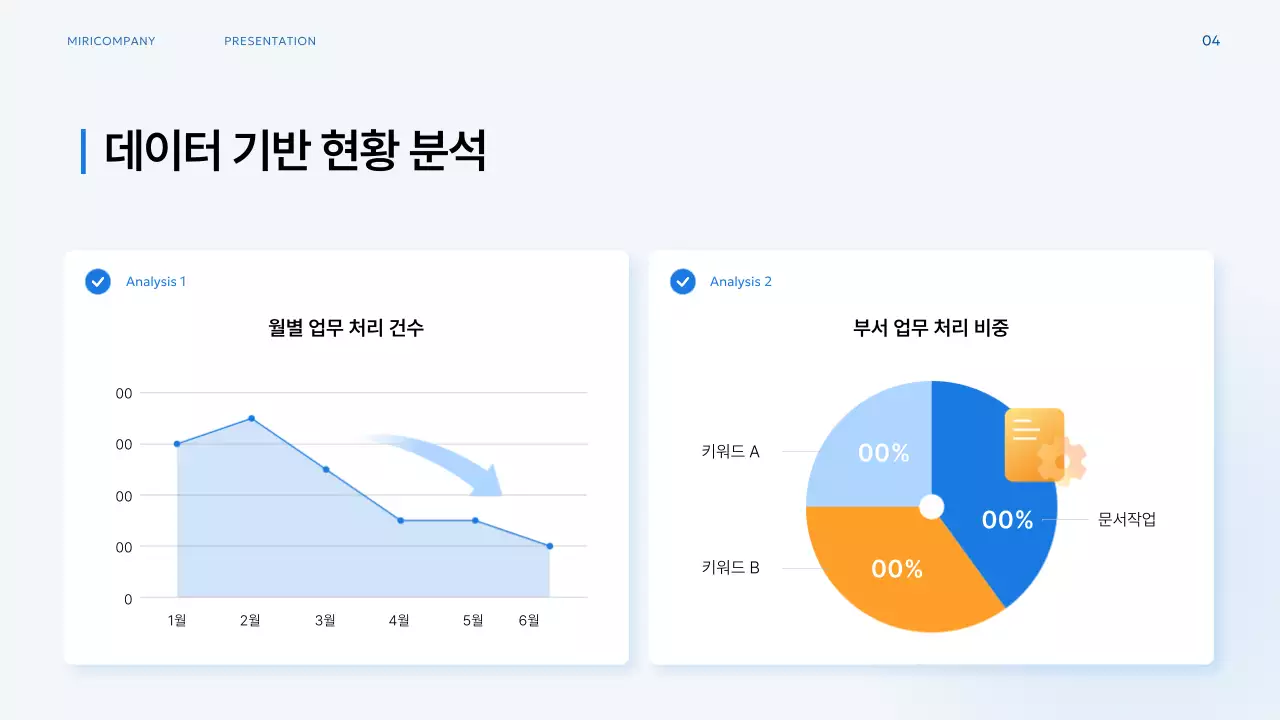 파랑 모던 업무 프로세스 기획서