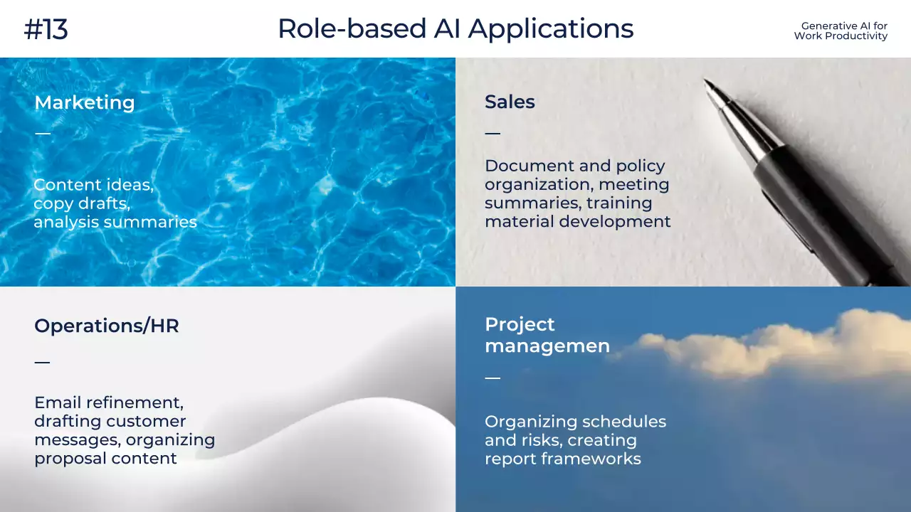화이트 모던 AI 교육 광고