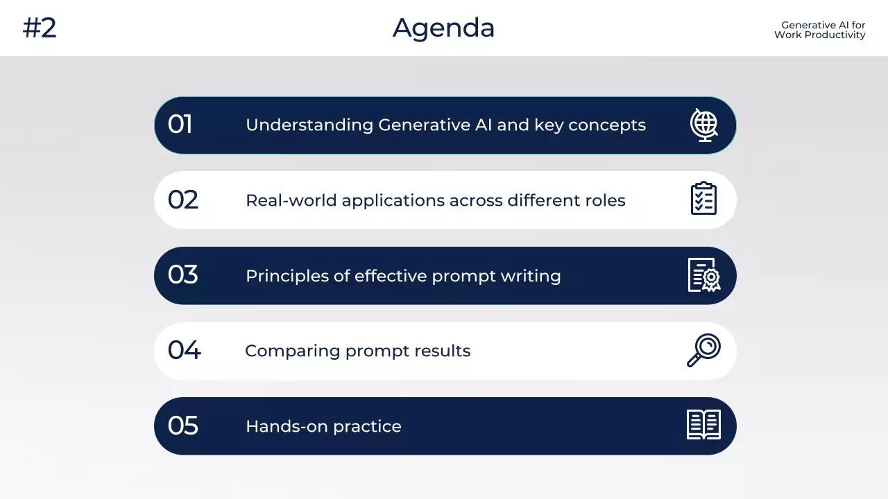 화이트 모던 AI 교육 광고