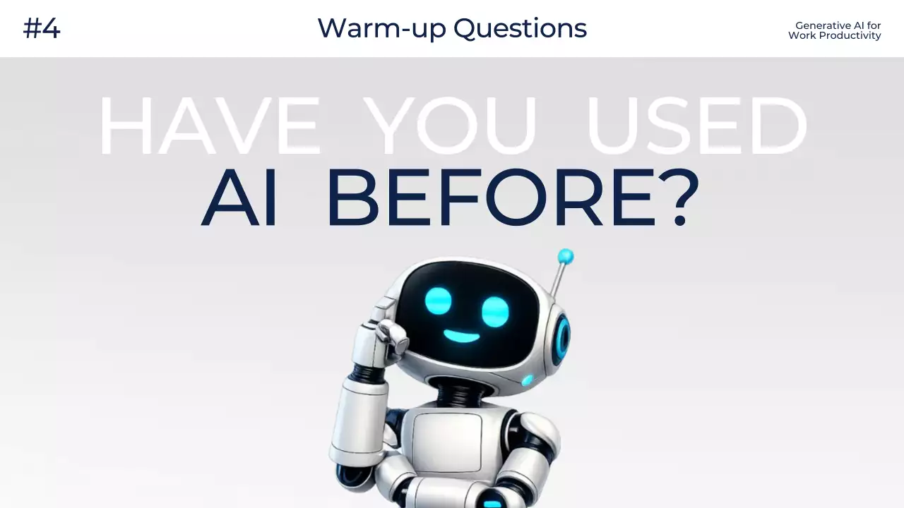 화이트 모던 AI 교육 광고