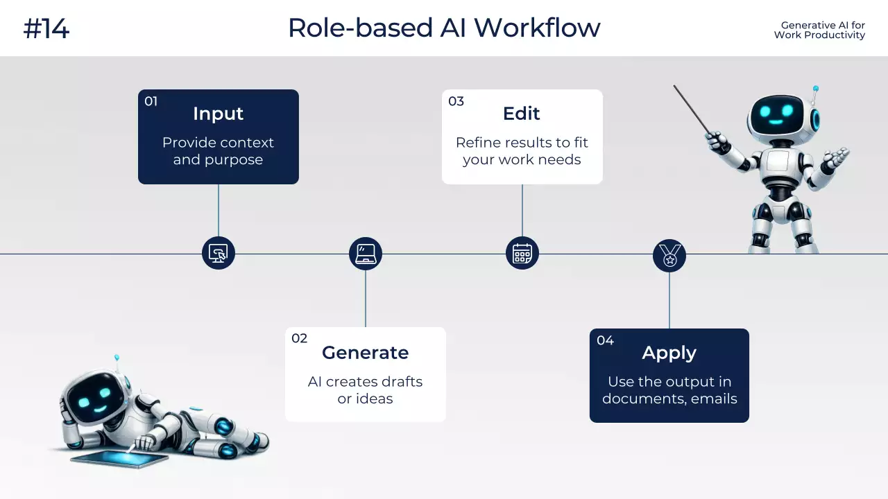 화이트 모던 AI 교육 광고