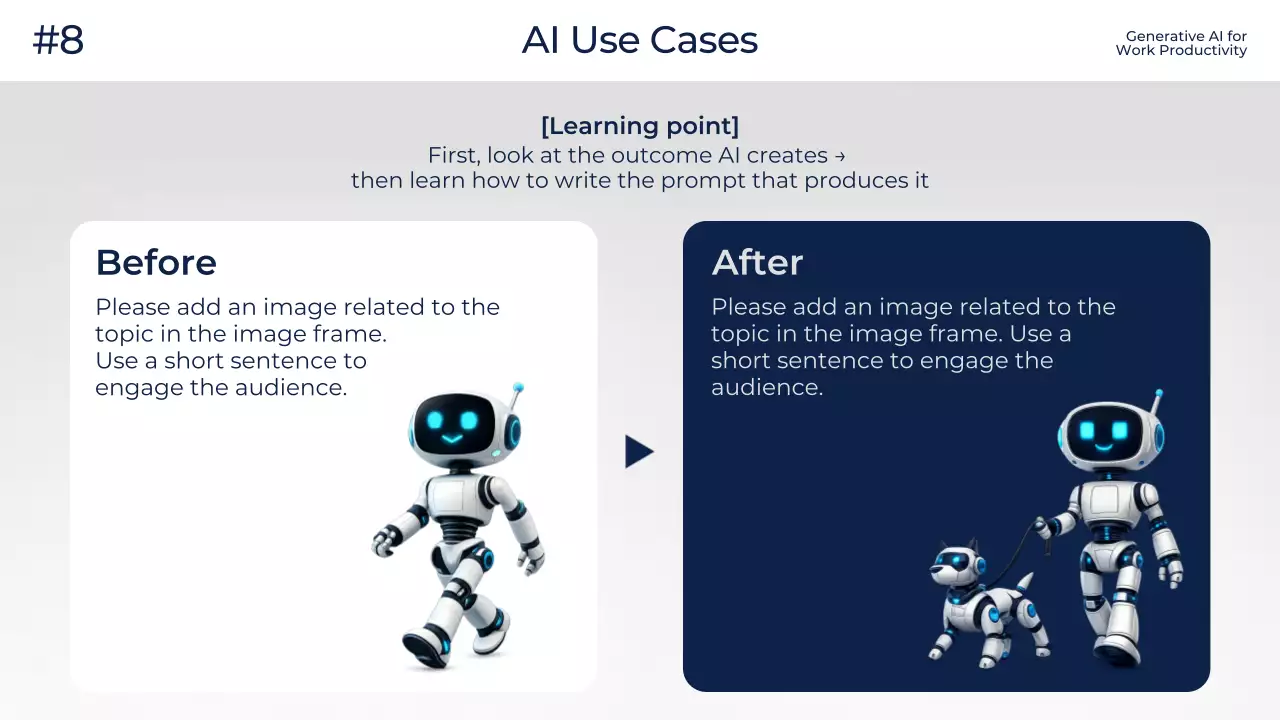 화이트 모던 AI 교육 광고