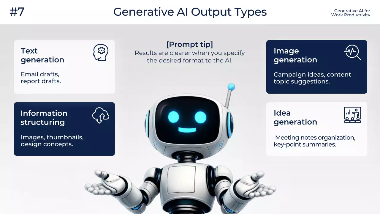 화이트 모던 AI 교육 광고