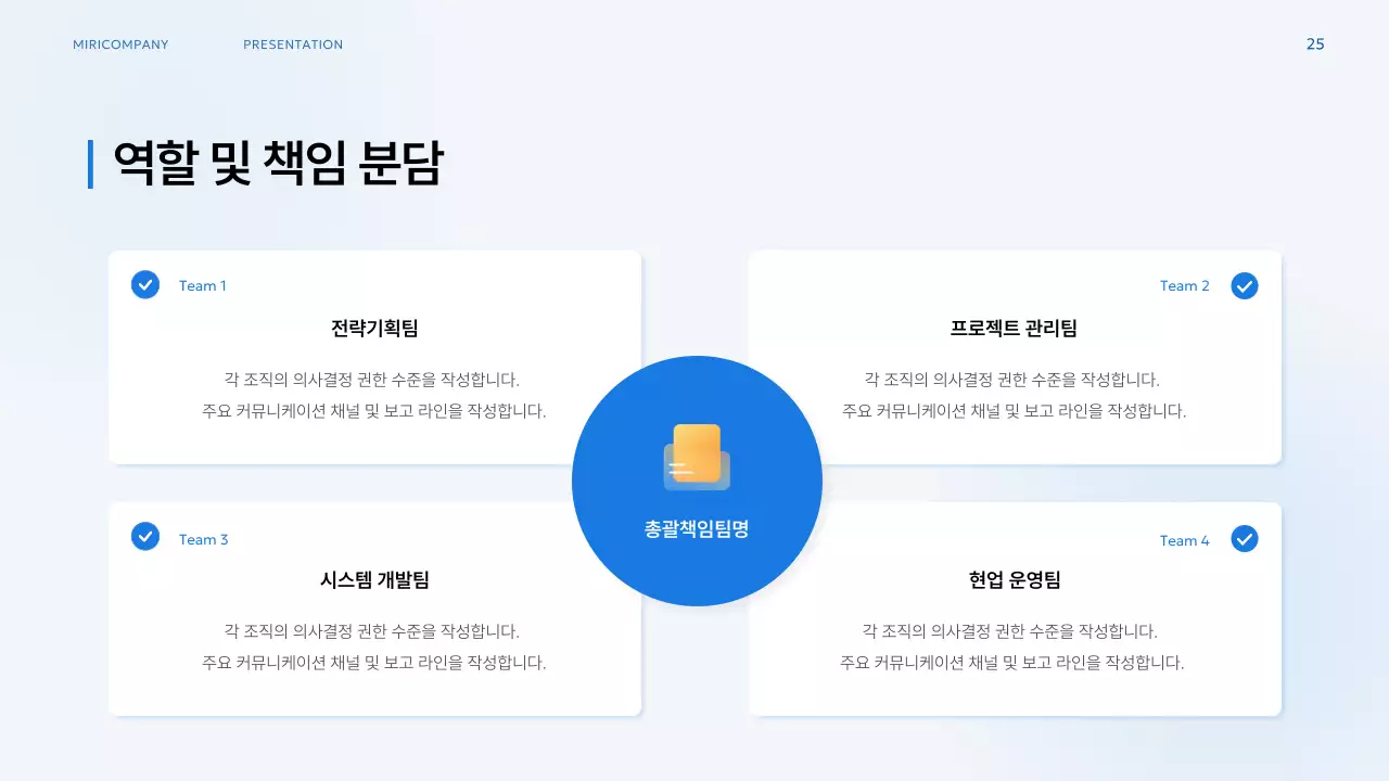 파랑 모던 업무 프로세스 기획서