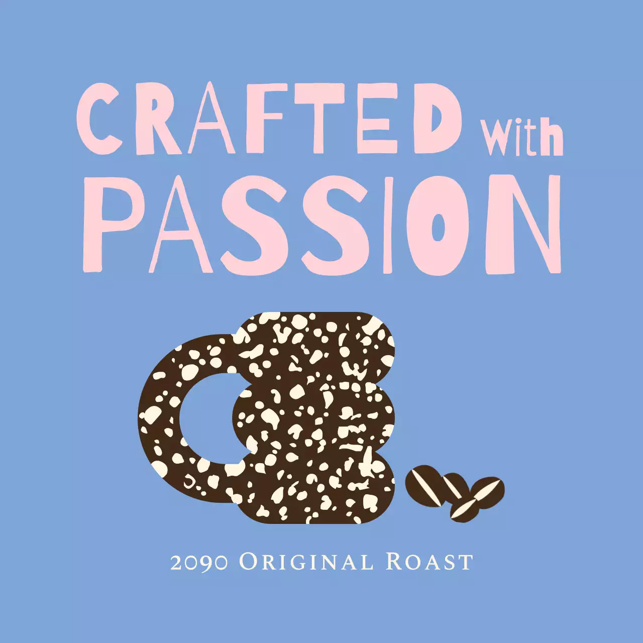 파랑 심플 커피 메뉴 홍보