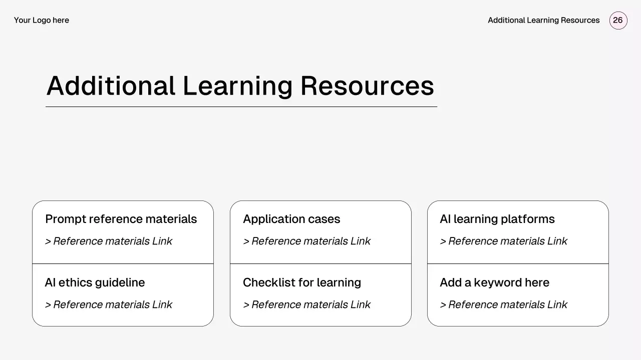 핑크 미니멀 AI 학습 가이드