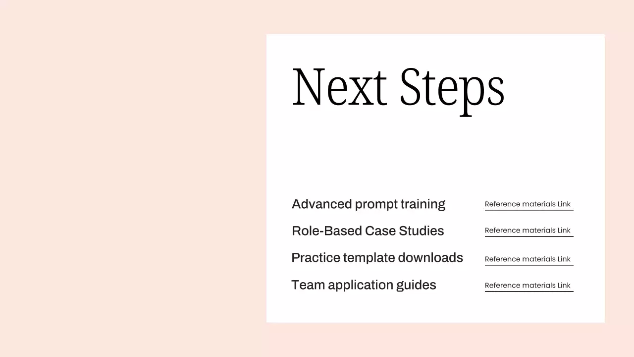 핑크 심플 AI 교육 과정 프레젠테이션