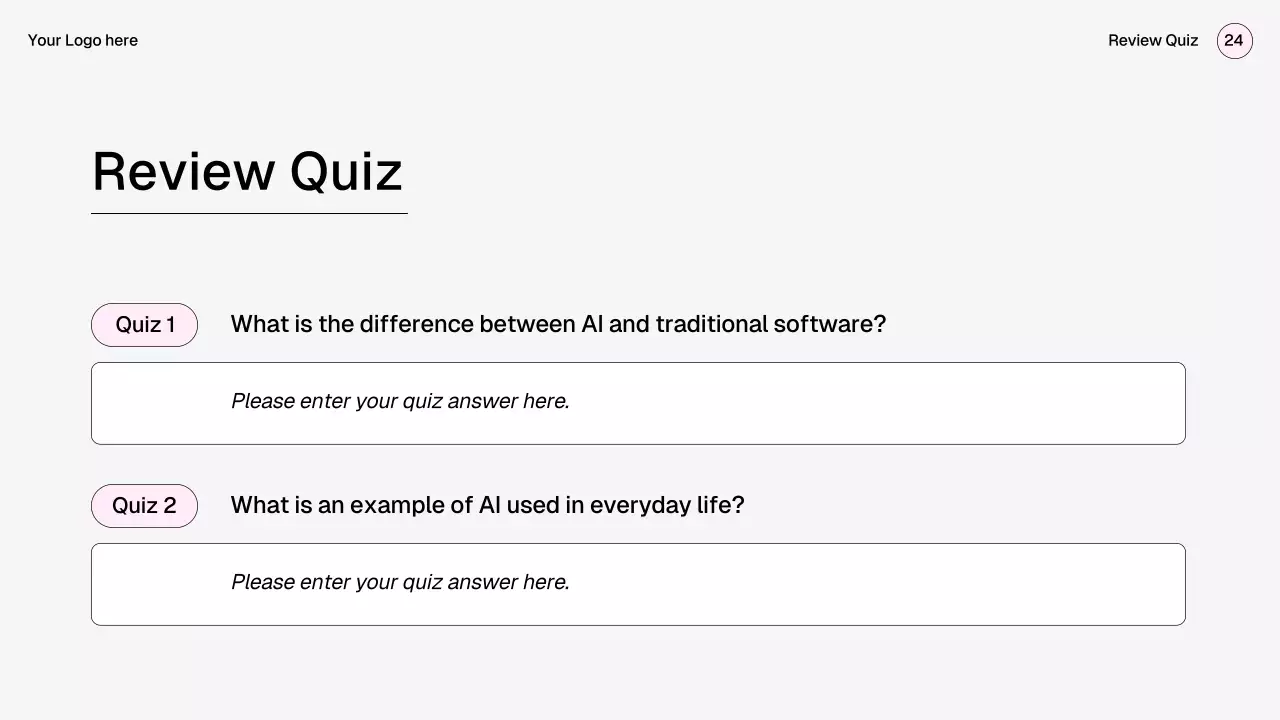 핑크 미니멀 AI 학습 가이드