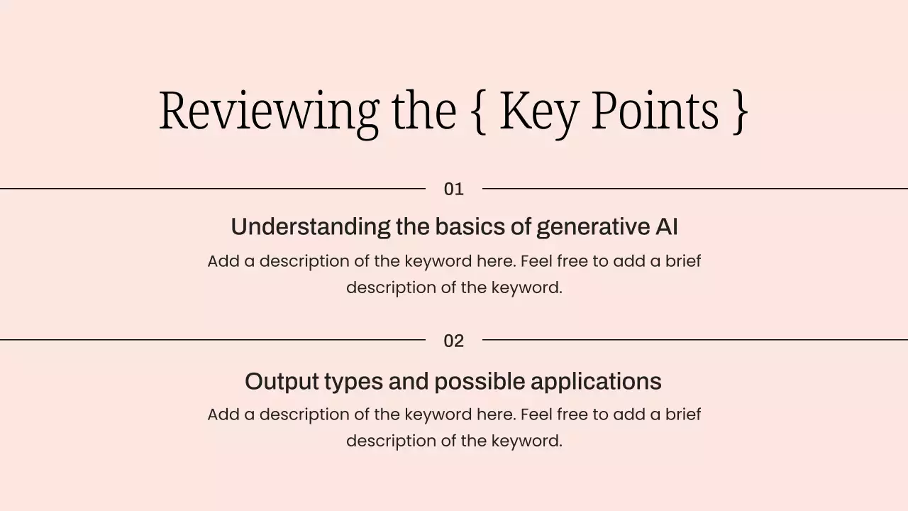 핑크 심플 AI 교육 과정 프레젠테이션