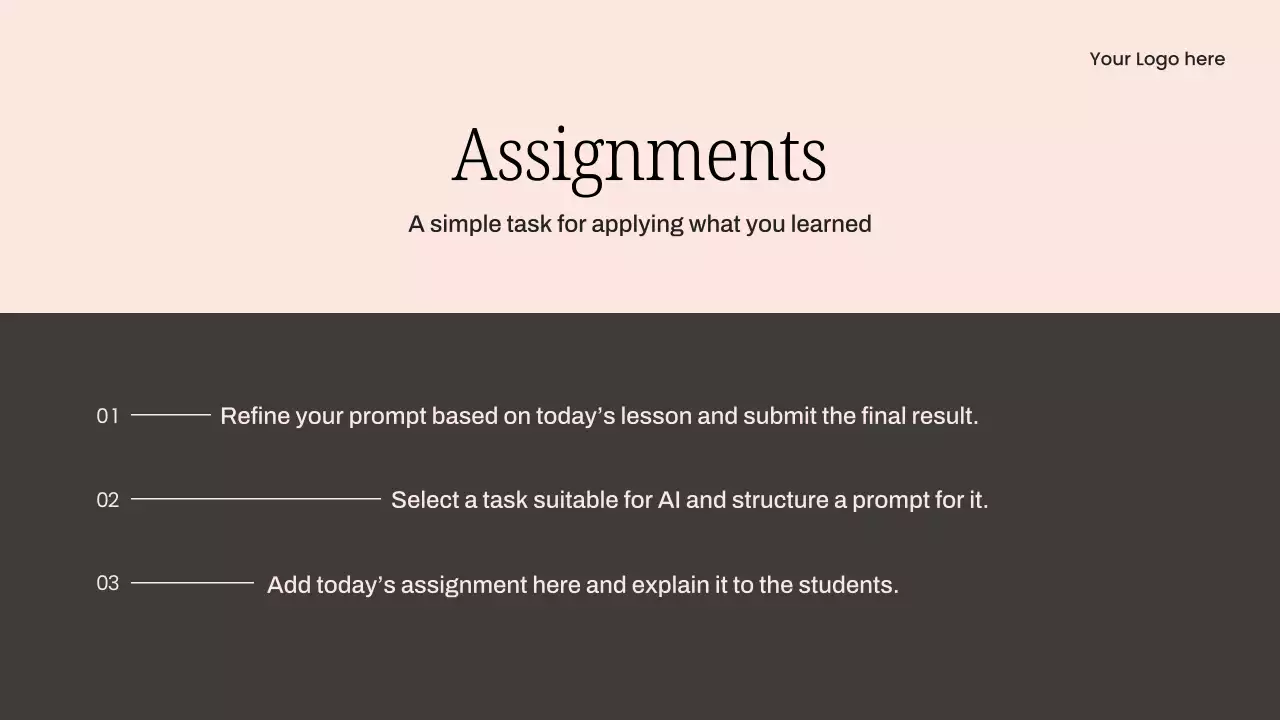 핑크 심플 AI 교육 과정 프레젠테이션